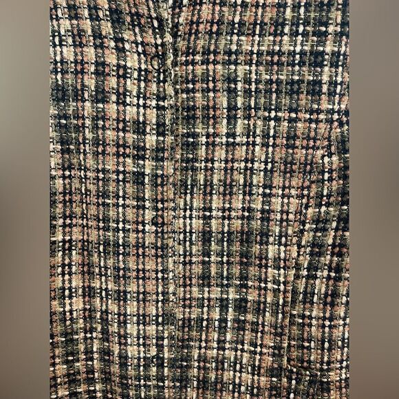Vanessa Scott Made in Italy, brown tweed Plaid Women's Coat - Brown. NWT medium - Picture 7 of 10